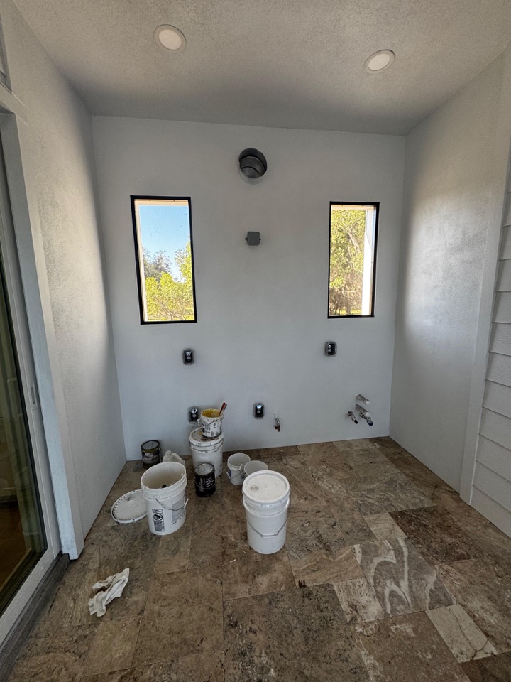 Outdoor kitchen space before GS One Tile installation
